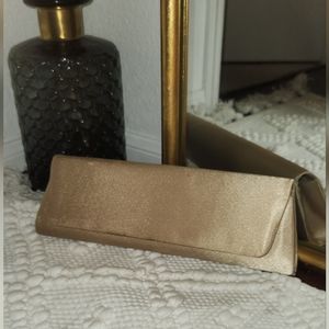 Satin hand clutch